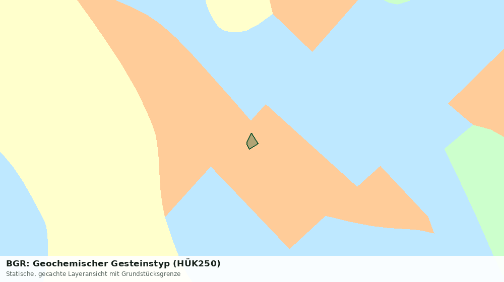 Statische Kartenansicht: BGR: Geochemischer Gesteinstyp (HÜK250)