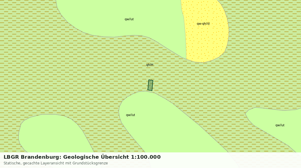 Statische Kartenansicht: LBGR Brandenburg: Geologische Übersicht 1:100.000
