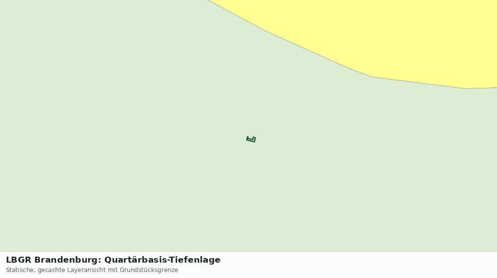 Statische Kartenansicht: LBGR Brandenburg: Quartärbasis-Tiefenlage