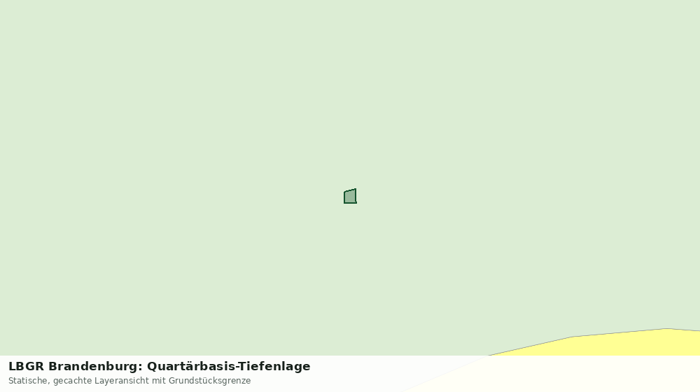 Statische Kartenansicht: LBGR Brandenburg: Quartärbasis-Tiefenlage