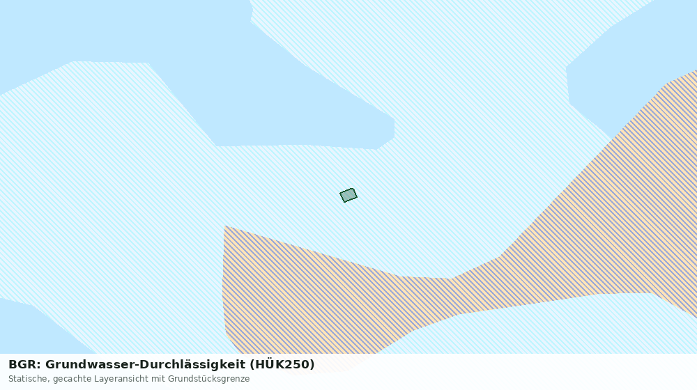 Statische Kartenansicht: BGR: Grundwasser-Durchlässigkeit (HÜK250)