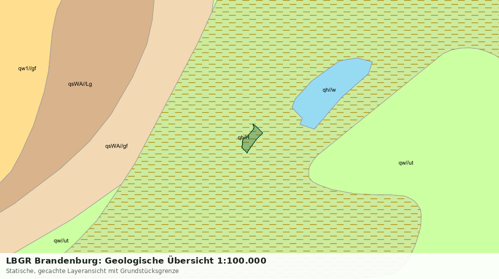 Statische Kartenansicht: LBGR Brandenburg: Geologische Übersicht 1:100.000