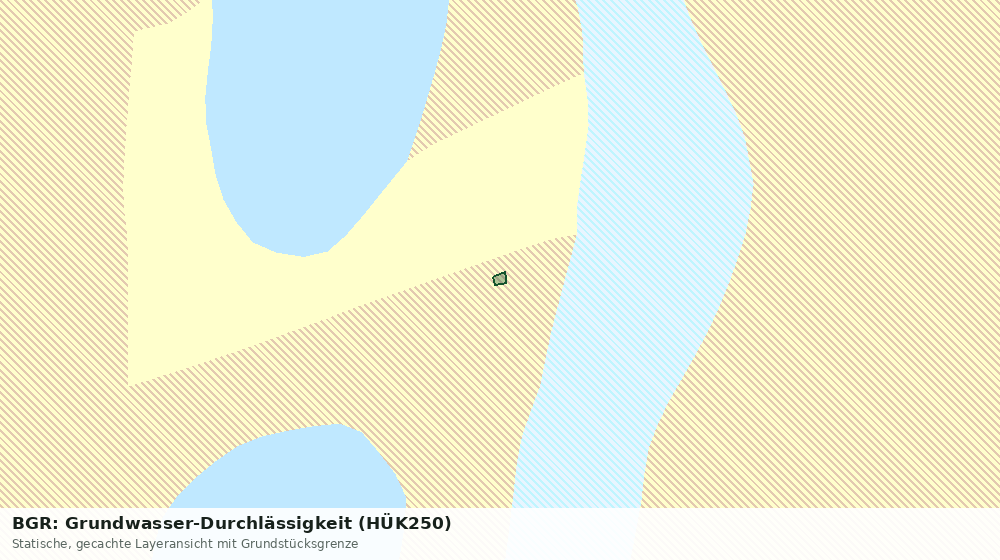 Statische Kartenansicht: BGR: Grundwasser-Durchlässigkeit (HÜK250)