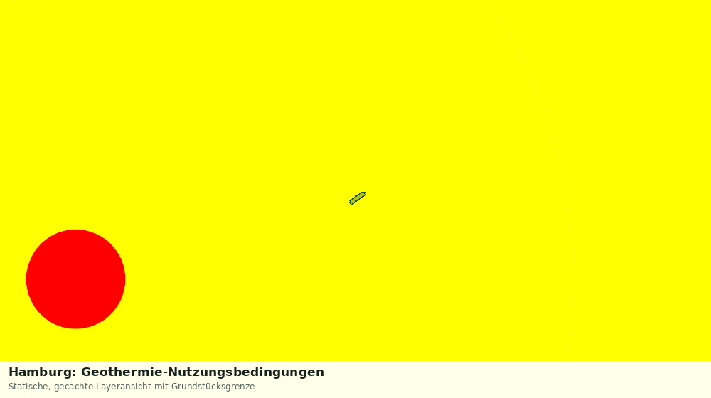 Statische Kartenansicht: Hamburg: Geothermie-Nutzungsbedingungen
