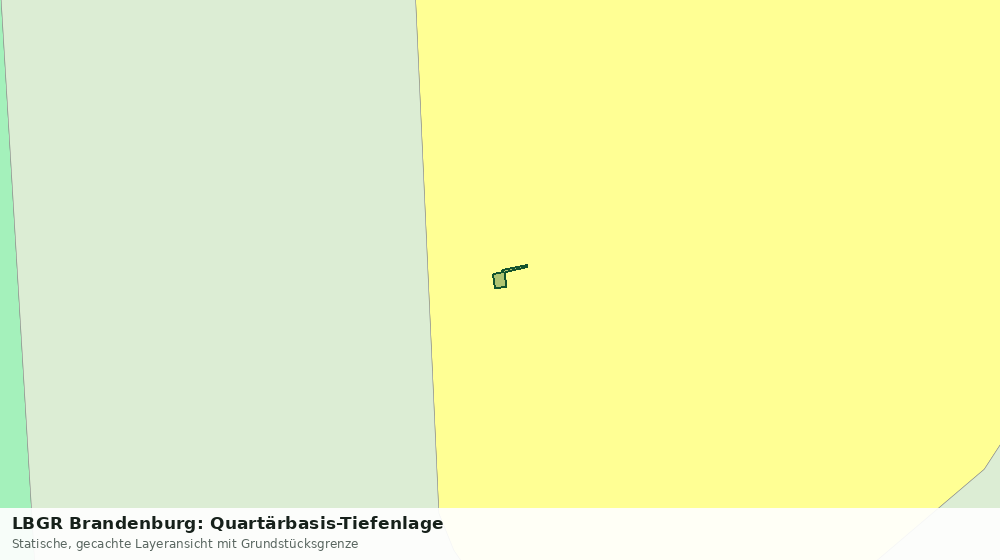 Statische Kartenansicht: LBGR Brandenburg: Quartärbasis-Tiefenlage