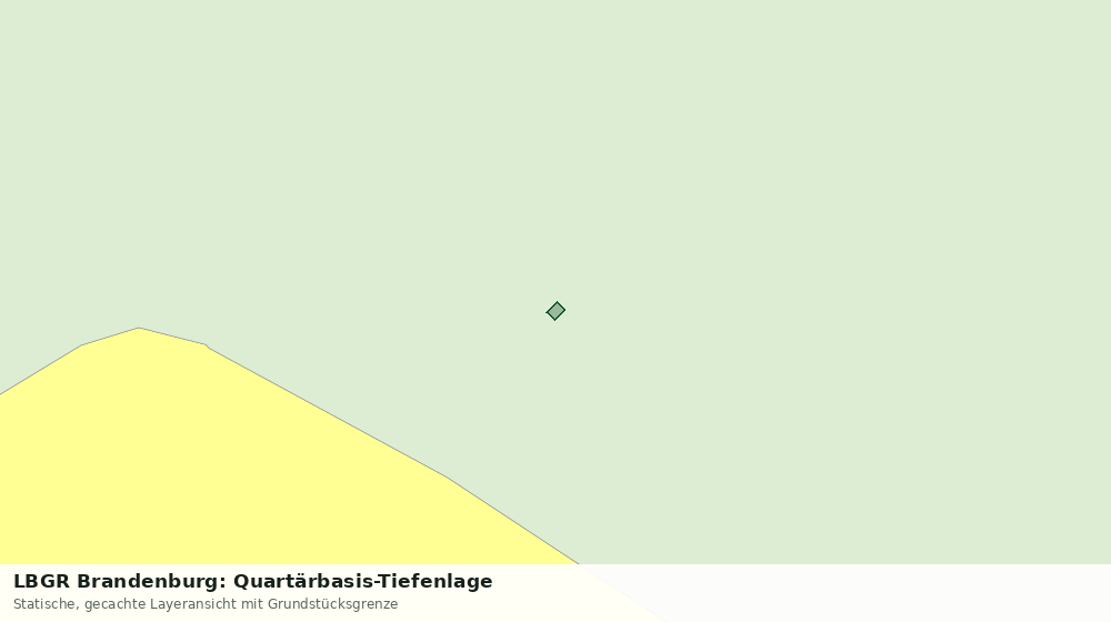 Statische Kartenansicht: LBGR Brandenburg: Quartärbasis-Tiefenlage
