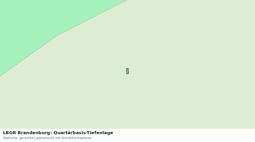 Statische Kartenansicht: LBGR Brandenburg: Quartärbasis-Tiefenlage