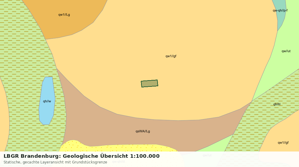 Statische Kartenansicht: LBGR Brandenburg: Geologische Übersicht 1:100.000