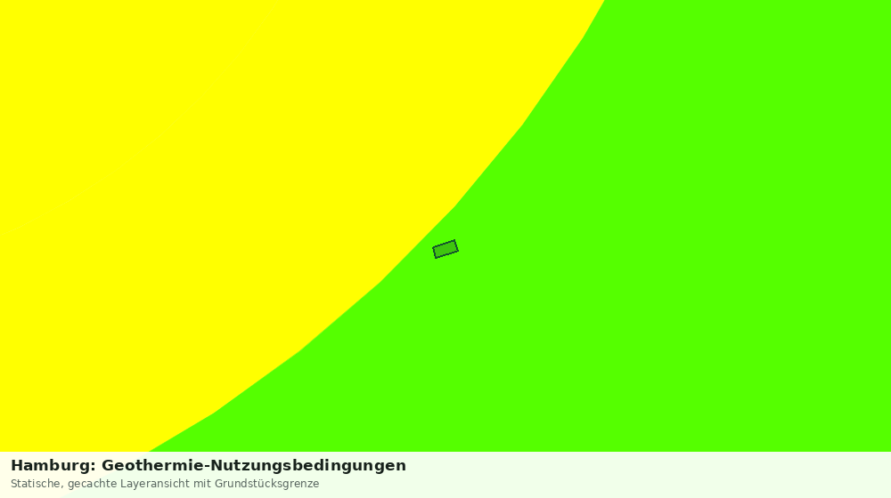Statische Kartenansicht: Hamburg: Geothermie-Nutzungsbedingungen