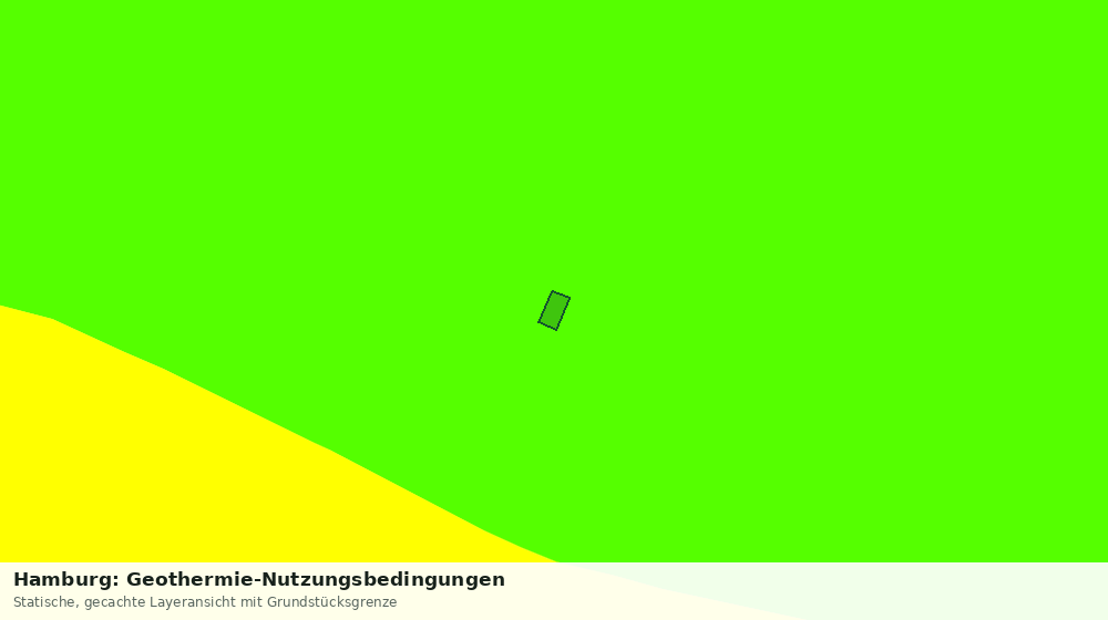 Statische Kartenansicht: Hamburg: Geothermie-Nutzungsbedingungen