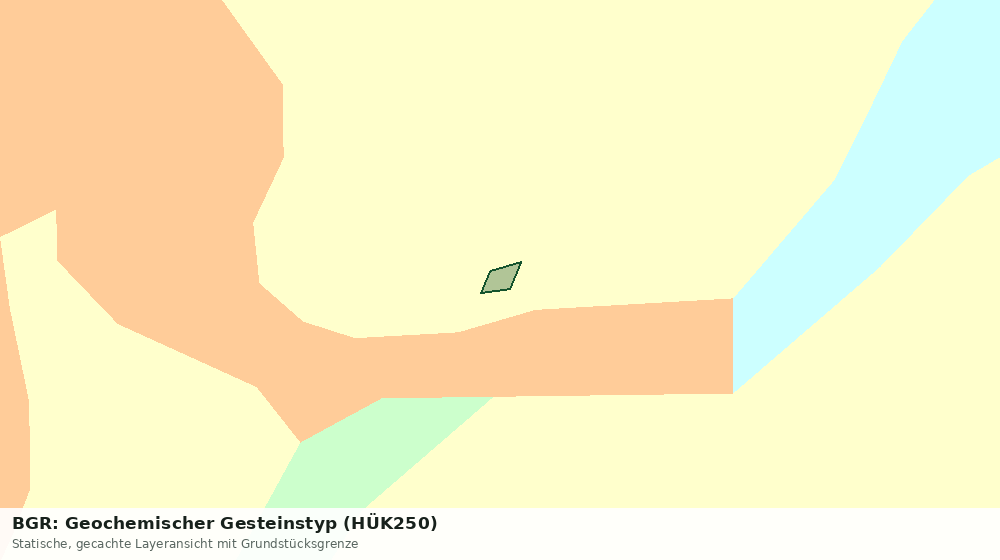 Statische Kartenansicht: BGR: Geochemischer Gesteinstyp (HÜK250)