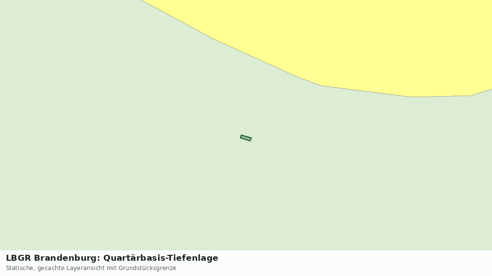 Statische Kartenansicht: LBGR Brandenburg: Quartärbasis-Tiefenlage