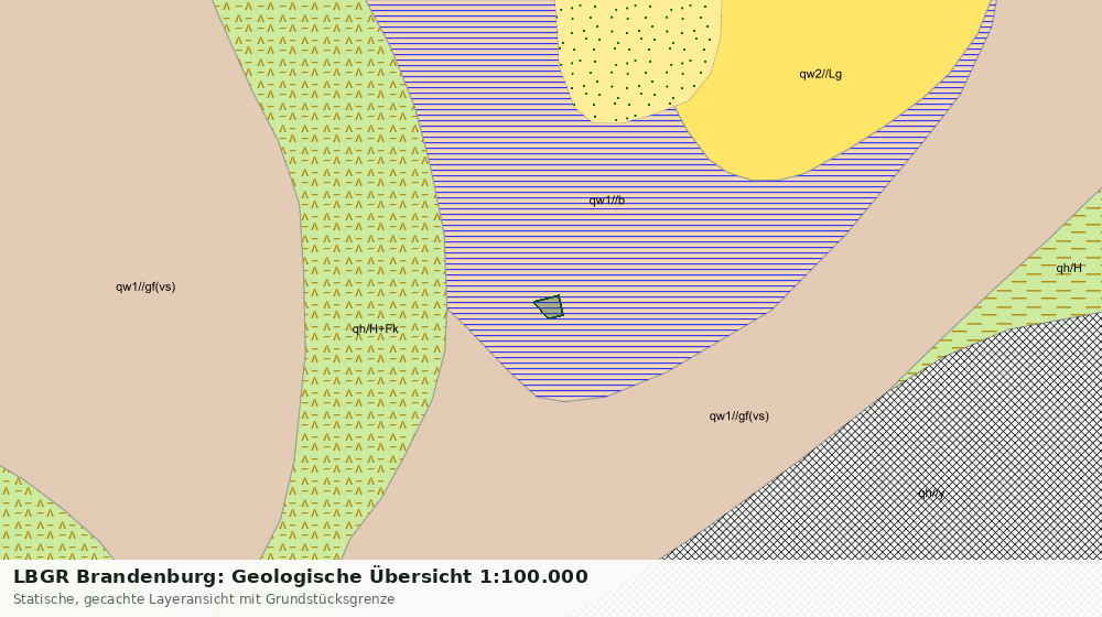 Statische Kartenansicht: LBGR Brandenburg: Geologische Übersicht 1:100.000