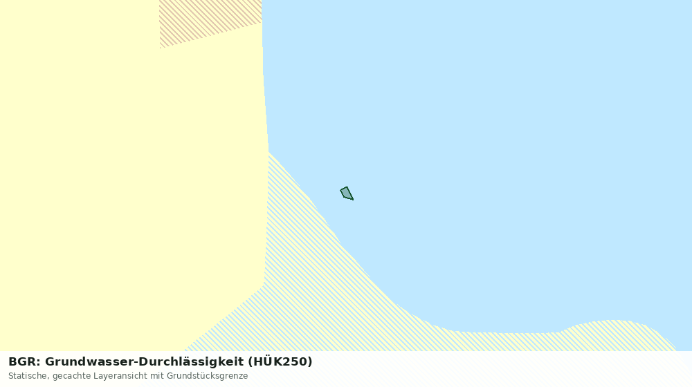 Statische Kartenansicht: BGR: Grundwasser-Durchlässigkeit (HÜK250)