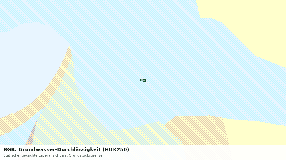 Statische Kartenansicht: BGR: Grundwasser-Durchlässigkeit (HÜK250)