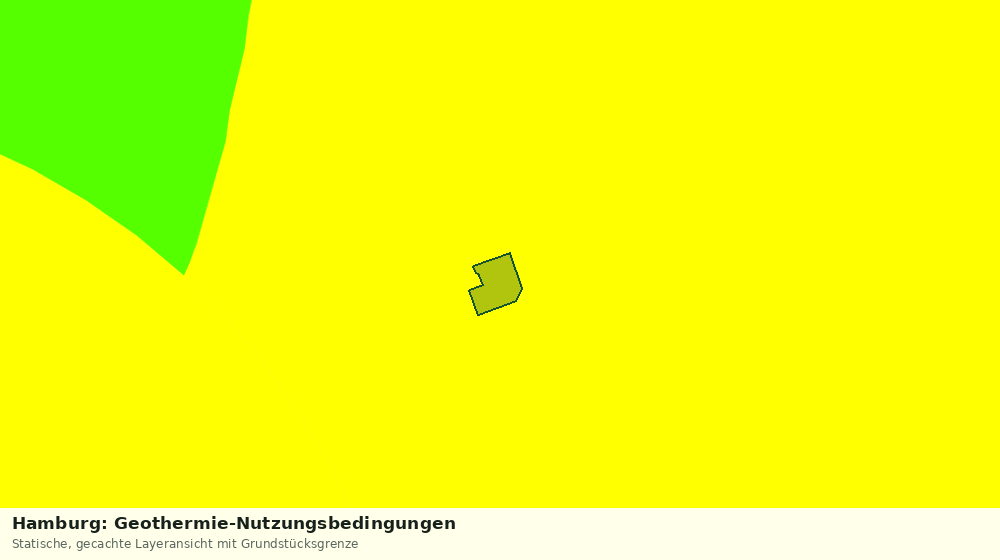 Statische Kartenansicht: Hamburg: Geothermie-Nutzungsbedingungen