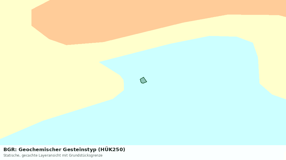 Statische Kartenansicht: BGR: Geochemischer Gesteinstyp (HÜK250)