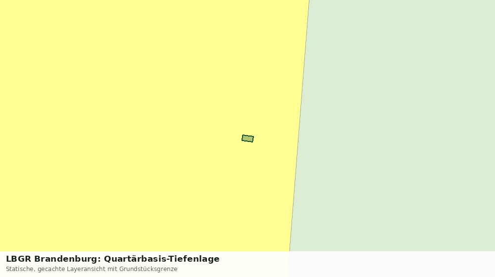 Statische Kartenansicht: LBGR Brandenburg: Quartärbasis-Tiefenlage