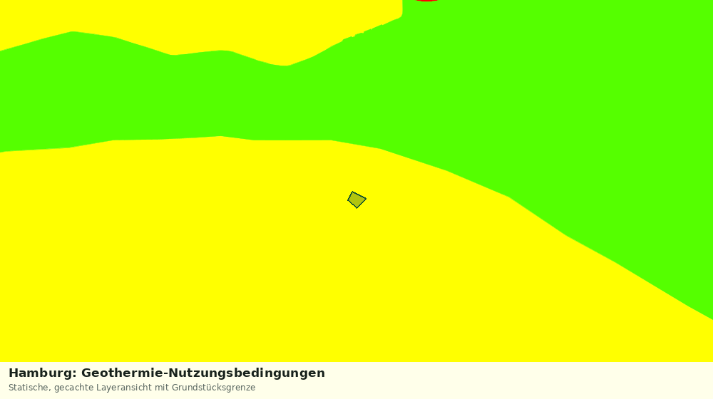 Statische Kartenansicht: Hamburg: Geothermie-Nutzungsbedingungen
