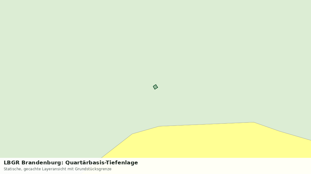 Statische Kartenansicht: LBGR Brandenburg: Quartärbasis-Tiefenlage