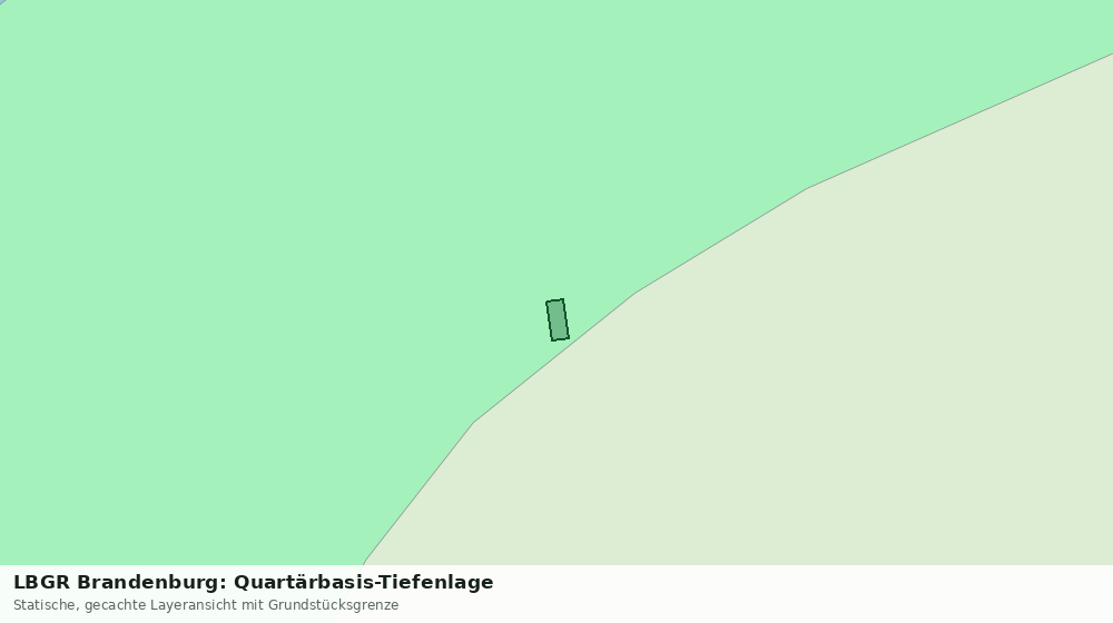 Statische Kartenansicht: LBGR Brandenburg: Quartärbasis-Tiefenlage