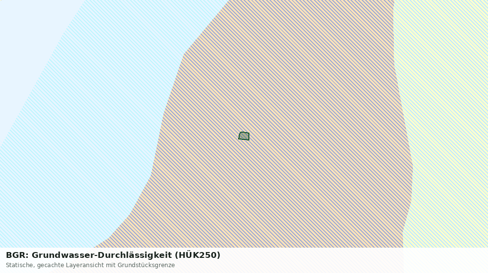 Statische Kartenansicht: BGR: Grundwasser-Durchlässigkeit (HÜK250)