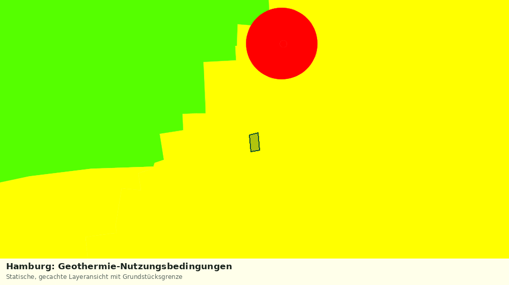 Statische Kartenansicht: Hamburg: Geothermie-Nutzungsbedingungen