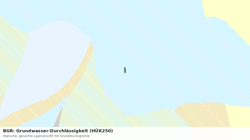 Statische Kartenansicht: BGR: Grundwasser-Durchlässigkeit (HÜK250)