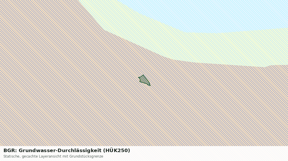 Statische Kartenansicht: BGR: Grundwasser-Durchlässigkeit (HÜK250)