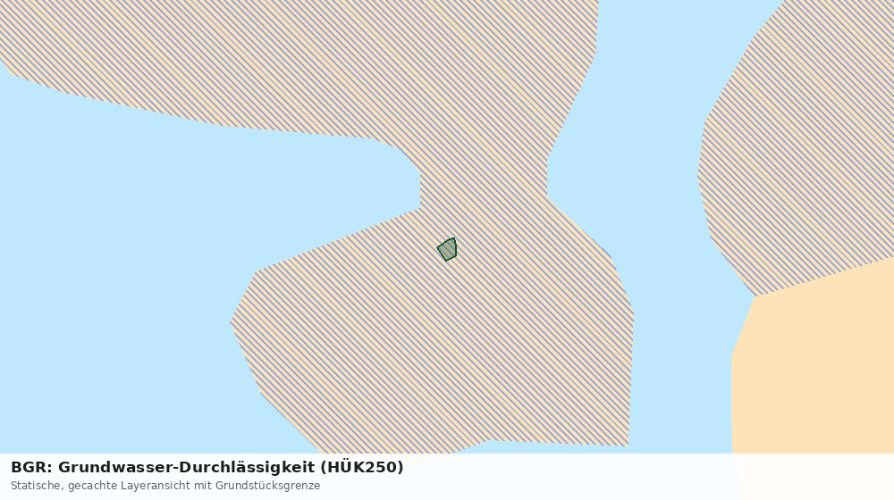 Statische Kartenansicht: BGR: Grundwasser-Durchlässigkeit (HÜK250)