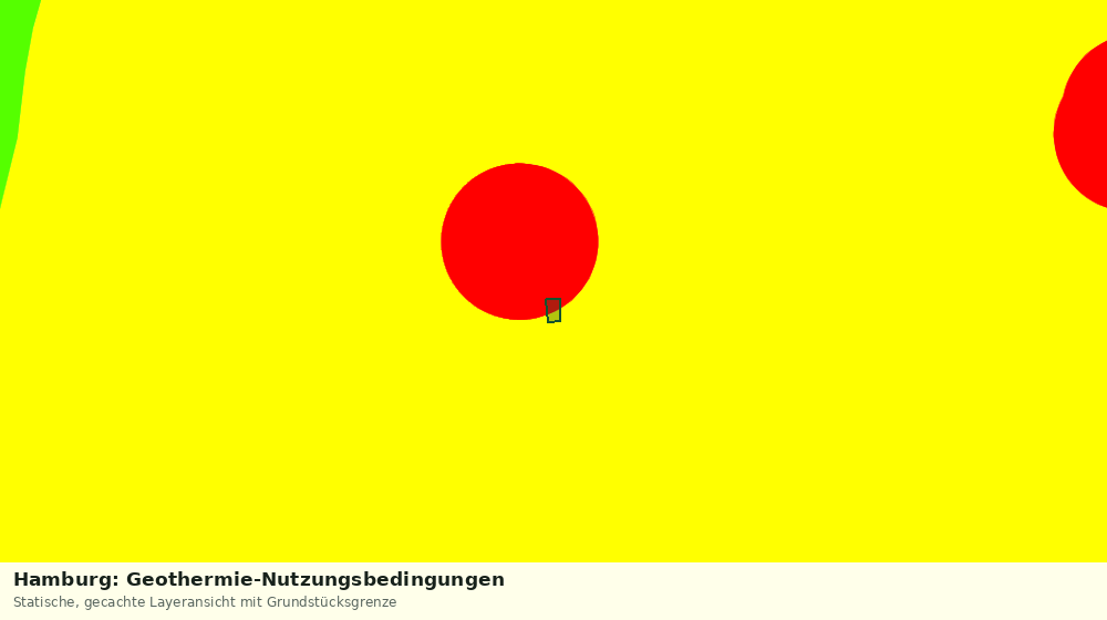 Statische Kartenansicht: Hamburg: Geothermie-Nutzungsbedingungen