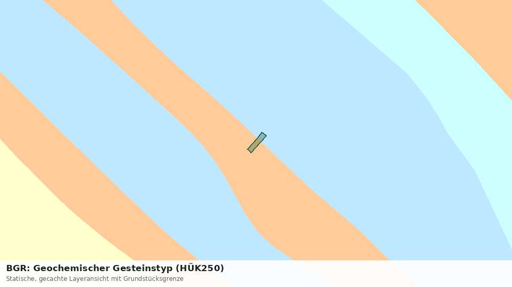 Statische Kartenansicht: BGR: Geochemischer Gesteinstyp (HÜK250)