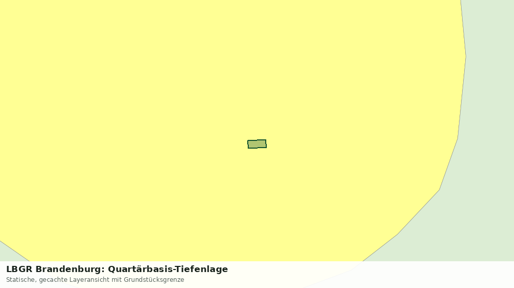Statische Kartenansicht: LBGR Brandenburg: Quartärbasis-Tiefenlage