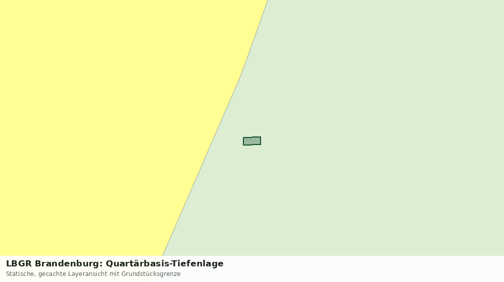 Statische Kartenansicht: LBGR Brandenburg: Quartärbasis-Tiefenlage