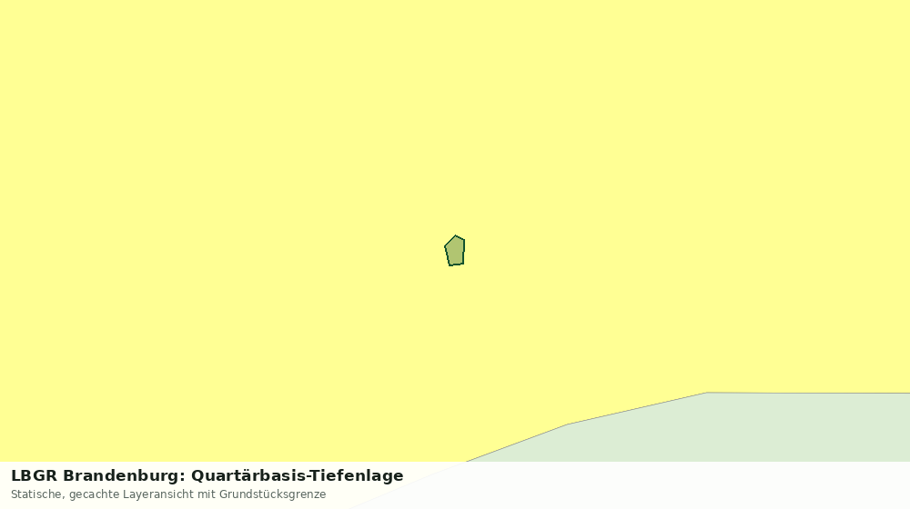 Statische Kartenansicht: LBGR Brandenburg: Quartärbasis-Tiefenlage