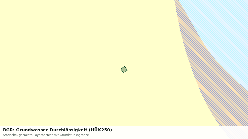 Statische Kartenansicht: BGR: Grundwasser-Durchlässigkeit (HÜK250)