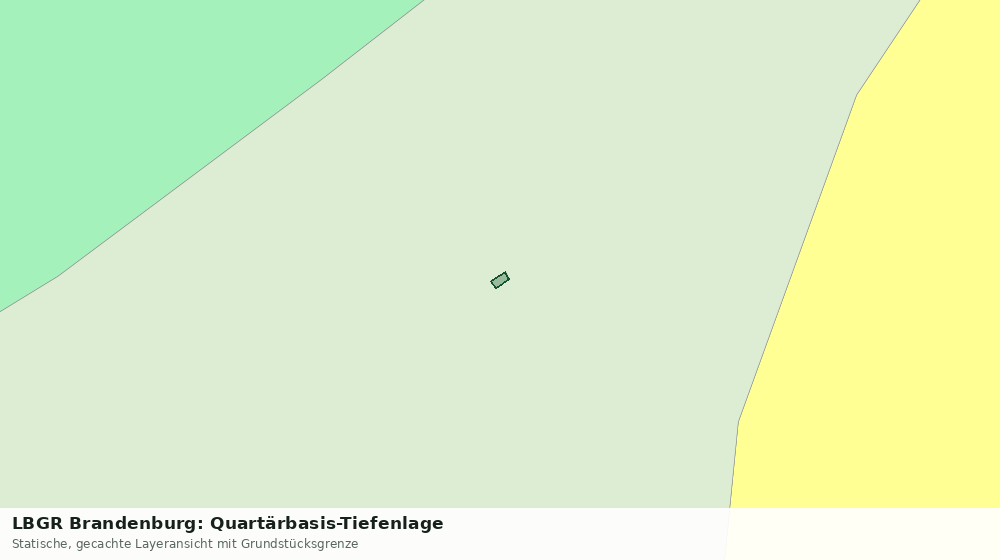 Statische Kartenansicht: LBGR Brandenburg: Quartärbasis-Tiefenlage
