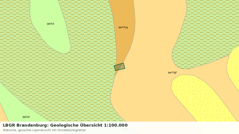 Statische Kartenansicht: LBGR Brandenburg: Geologische Übersicht 1:100.000