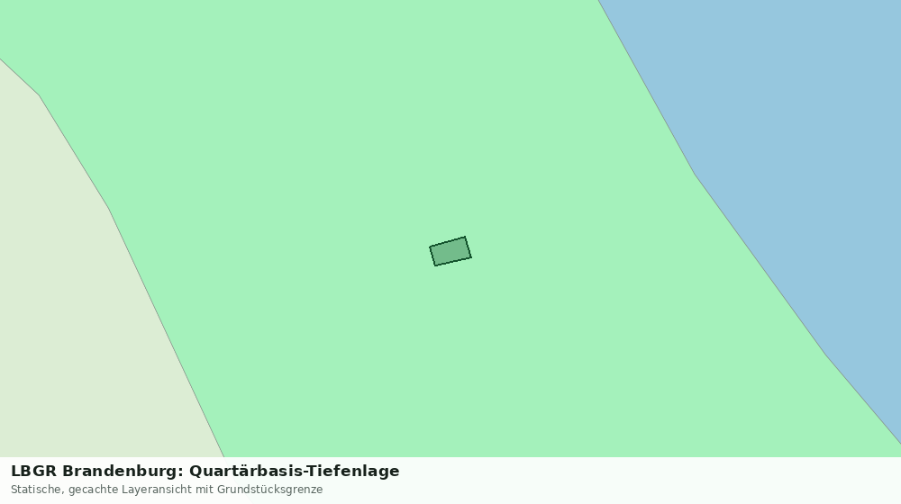 Statische Kartenansicht: LBGR Brandenburg: Quartärbasis-Tiefenlage