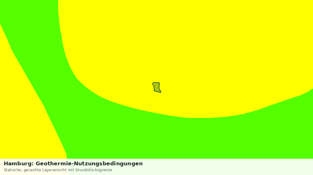 Statische Kartenansicht: Hamburg: Geothermie-Nutzungsbedingungen