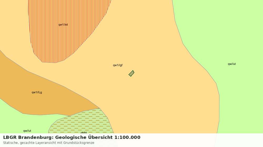 Statische Kartenansicht: LBGR Brandenburg: Geologische Übersicht 1:100.000