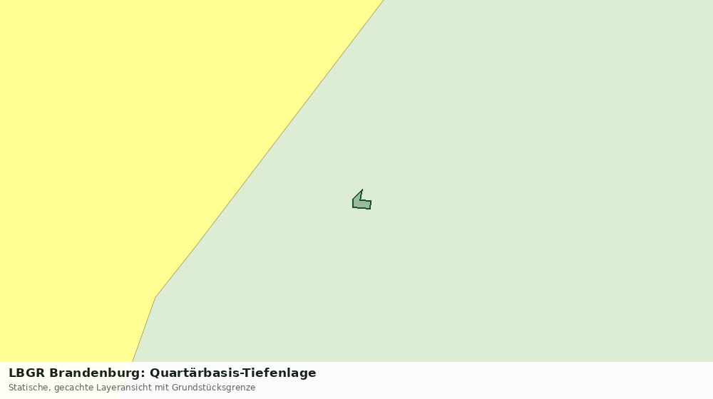 Statische Kartenansicht: LBGR Brandenburg: Quartärbasis-Tiefenlage