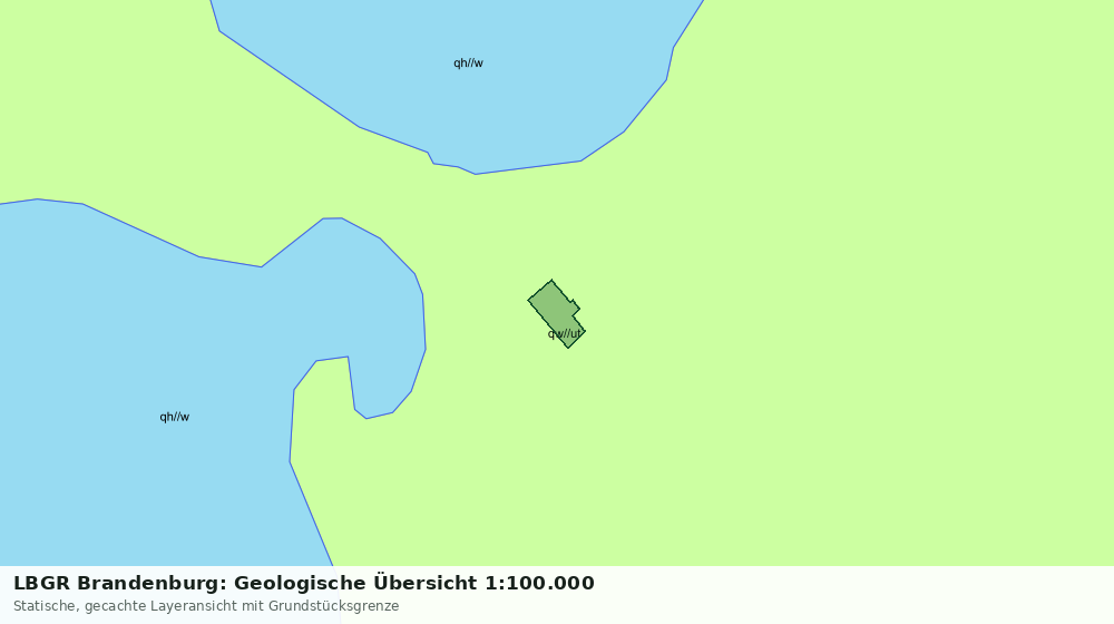 Statische Kartenansicht: LBGR Brandenburg: Geologische Übersicht 1:100.000