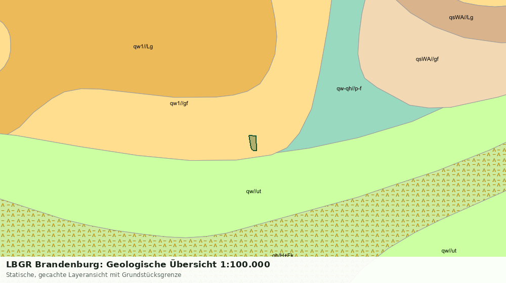 Statische Kartenansicht: LBGR Brandenburg: Geologische Übersicht 1:100.000