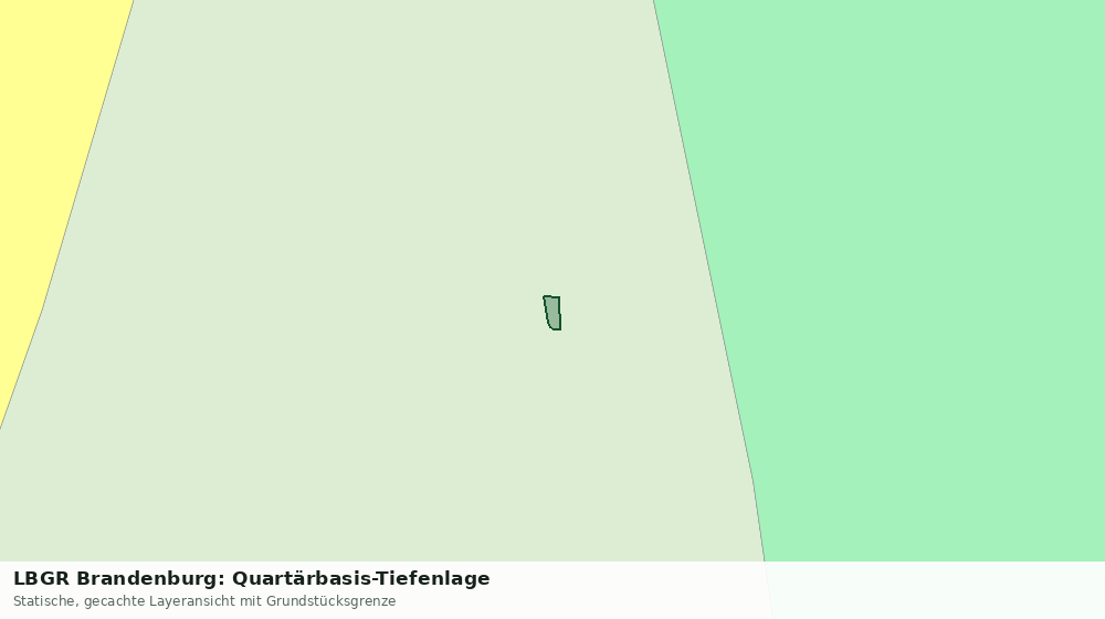 Statische Kartenansicht: LBGR Brandenburg: Quartärbasis-Tiefenlage