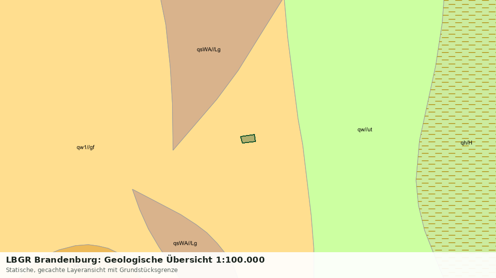 Statische Kartenansicht: LBGR Brandenburg: Geologische Übersicht 1:100.000