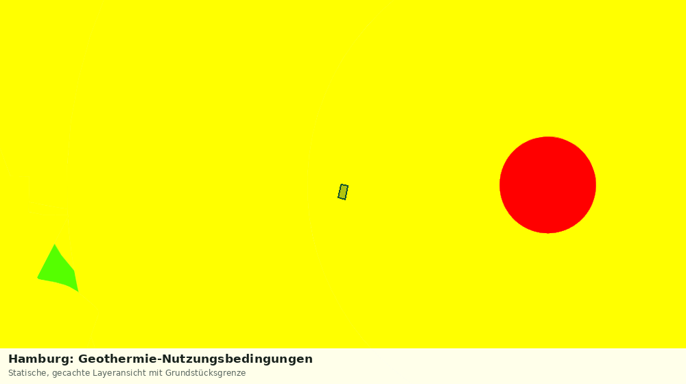 Statische Kartenansicht: Hamburg: Geothermie-Nutzungsbedingungen