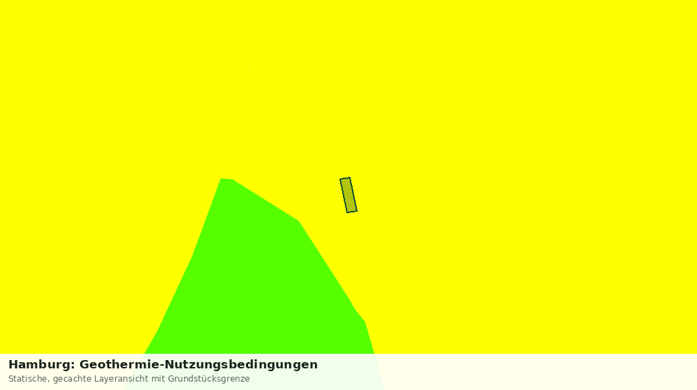Statische Kartenansicht: Hamburg: Geothermie-Nutzungsbedingungen