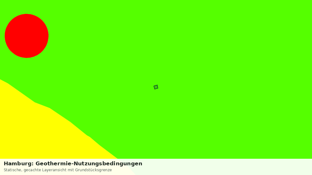 Statische Kartenansicht: Hamburg: Geothermie-Nutzungsbedingungen