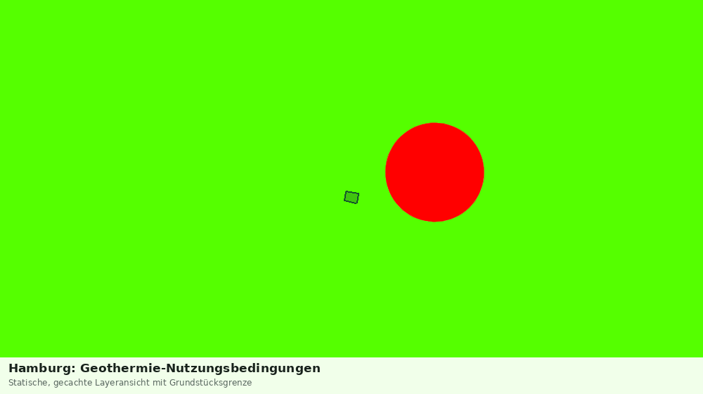 Statische Kartenansicht: Hamburg: Geothermie-Nutzungsbedingungen